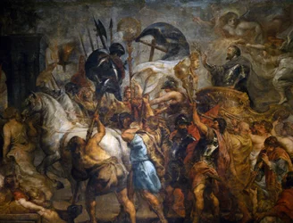 Triomfantelijke intocht van Hendrik IV in Parijs (22 maart)