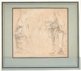 Twee studies voor St. Andreas en een studie voor een oude priester (Melchizedek?)