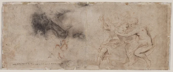 Venus Ontwapent Mars, Draperiestudie (verso)