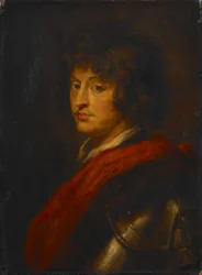 Jonge man in harnas