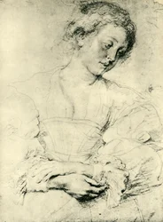 Jonge vrouw met gevouwen handen, 1629-1630, 1943