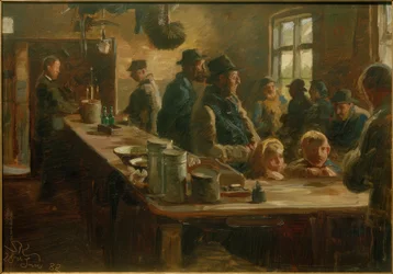 In de kruidenierswinkel, wanneer er niet wordt gevist