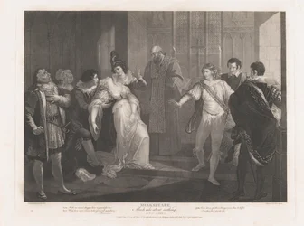Hero Flauwvallend in de Kerk Shakespeare, Veel Gedoe om Niets, voor het eerst gepubliceerd 1789, heruitgegeven 1852