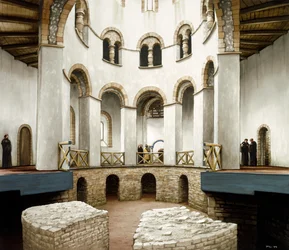 De rotunda van Abt Wulfric in de abdij van St. Augustinus