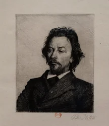 Portret van Vilhelm Hammershoi, ca. 1899