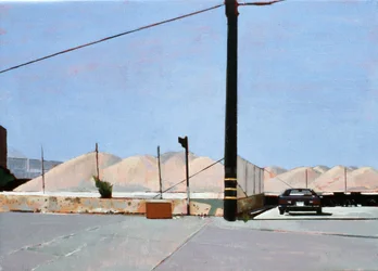 Grindhopen Downtown LA, 2007 (olieverf op doek)