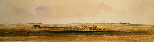 Oogsten in de Lincolnshire Wolds