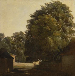 Landschap met Kastanjeboom