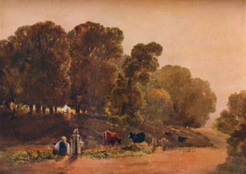 Weg door een Park, 19e eeuw