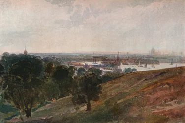 De Theems vanaf Greenwich Hill, ca. 1820