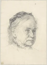 Portret van de moeder van de kunstenaar