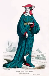 Adellijke Vrouw uit de Tijd van Karel VI van Frankrijk