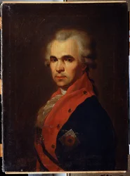 Portret van de staatssecretaris Vasily Popov