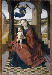 De Maagd en het Kind - Schilderij van Petrus Christus (1410/20-1476), 49 x 34 cm, omstreeks 1460