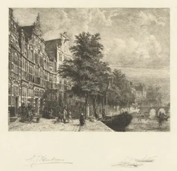 Gezicht op de Herengracht
