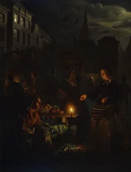Een marktscène 