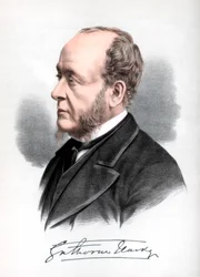 Gathorne Hardy, 1e graaf van Cranbrook, Britse conservatieve politicus, ca. 1890