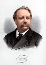 Sir Charles Santley, Engelse zanger, ca. 1890
