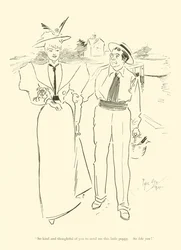 Cartoon door Phil May, uit de jaren 1890