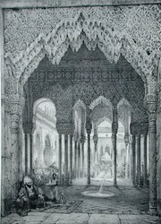 Ingang van het Hof van Leeuwen, Alhambra, Plaat 4 uit 