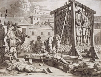 Ophangingen en marteling, gepubliceerd in 1672