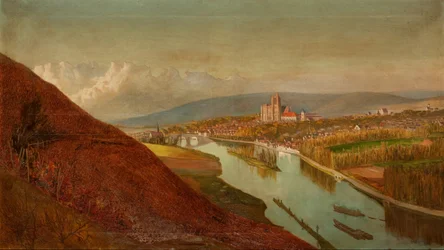 Sens vanuit de wijngaarden, 1863