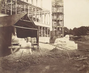 [Een sfinx snijden], 1854
