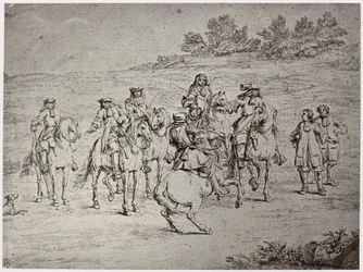 Van der Meulin [?], Louis XIV. en de kunstenaar