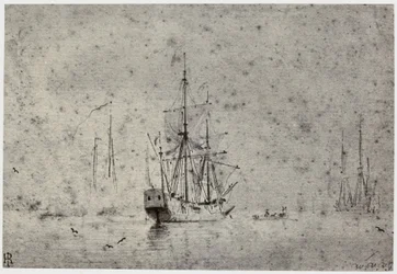 Willem van der Velde, Schepen
