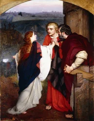Maria Magdalena brengt nieuws van de opstanding aan de discipelen, 1860