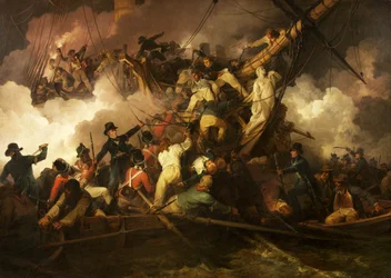 Het Uitknippen van de Franse Korvet 