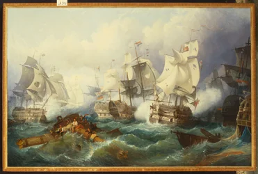 De slag bij Trafalgar