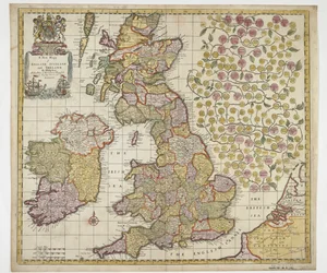 Een nieuwe kaart van Engeland, Schotland en Ierland, ca. 1690