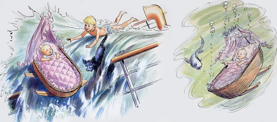 Het zinkende schip, illustratie uit 