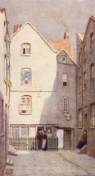 Achterkant van Green Dragon Tavern, St Andrews Hill, 1890