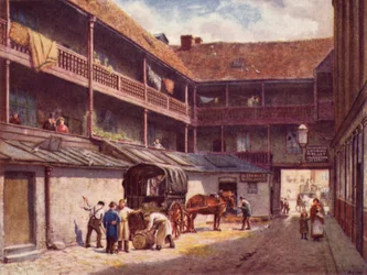 White Hart Inn, Southwark, 1884