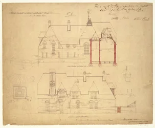 Elevaties voor The Red House, Bexley Heath