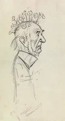 Karikatuurportret van Gladstone