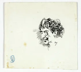 Schets van het hoofd van Whistler