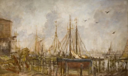 Een scheepswerf, Shoreham, Sussex, 1926