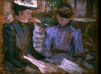 Moeder en dochter, Boulogne, ca. 1894