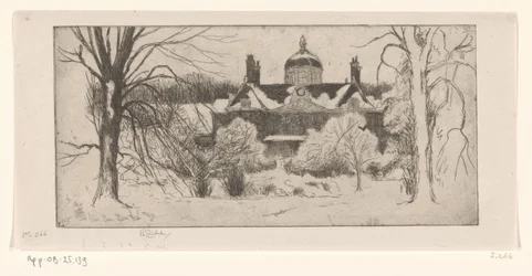 Huis ten Bosch in de sneeuw