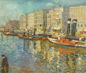 Stettin, haven (schilderij van Philipp Franck)
