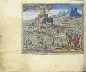 De vuurtoren van Alexandrië uit de serie De Acht Wereldwonderen
