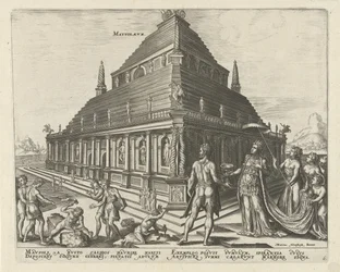 Het Mausoleum van Halicarnassus uit de serie De Achtste Wereldwonderen, 1572