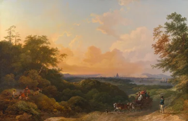 De avondkoets, Londen in de verte