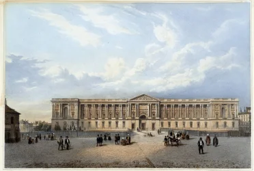 Colonnade du Louvre - in “Promenade dans Paris et ses environs”, ontworpen door Jacottet en Benoist, ca. 1840