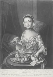 Ochtend, gegraveerd door Richard Houston, 1758