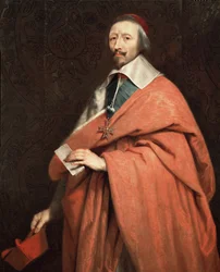 Portret van Armand Jean du Plessis, Kardinaal de Richelieu