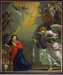 Annunciatie (schilderij op hout)